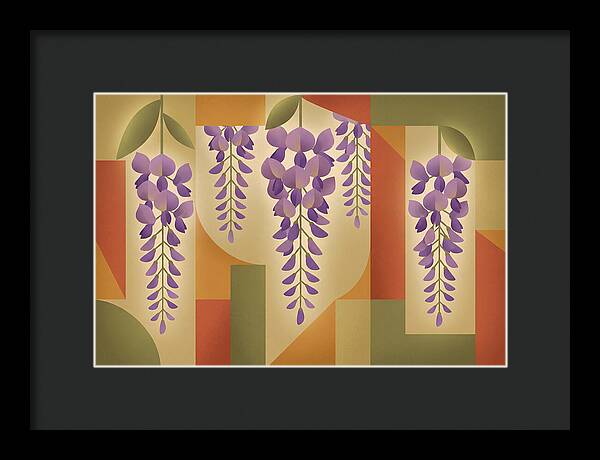 Wisteria Cascade In Abstract Harmony