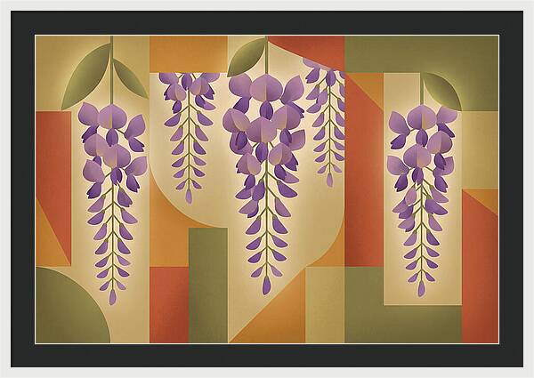 Wisteria Cascade In Abstract Harmony