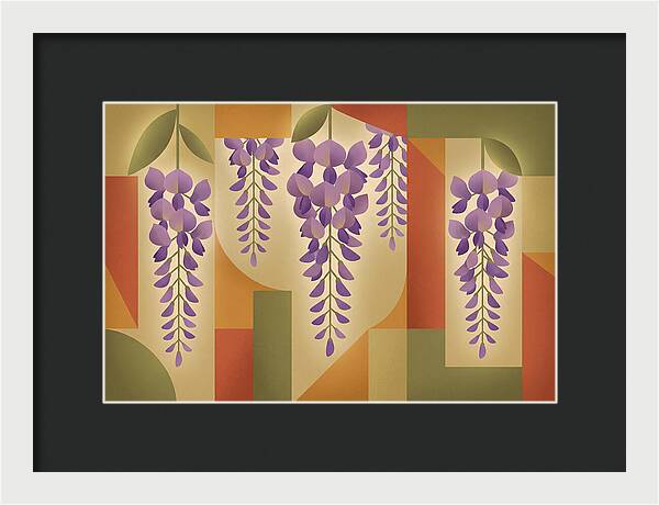 Wisteria Cascade In Abstract Harmony