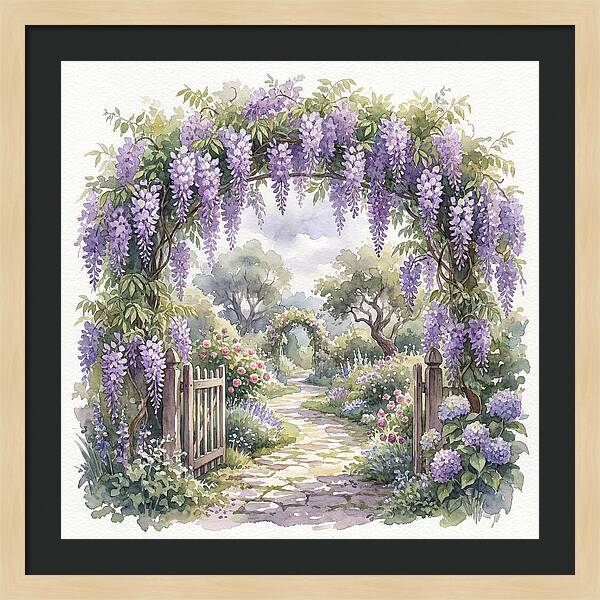 Wisteria Garden Pathway