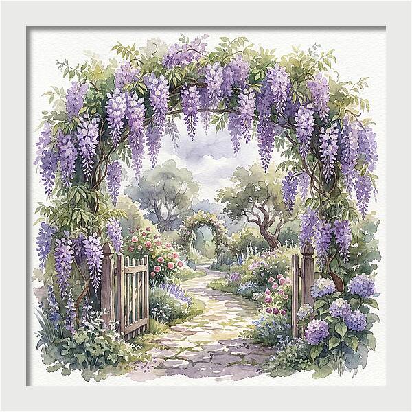 Wisteria Garden Pathway