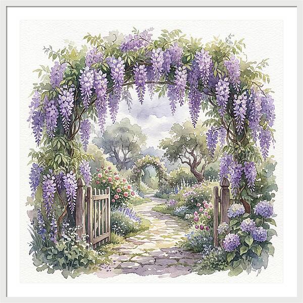 Wisteria Garden Pathway