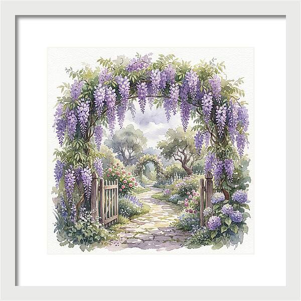 Wisteria Garden Pathway