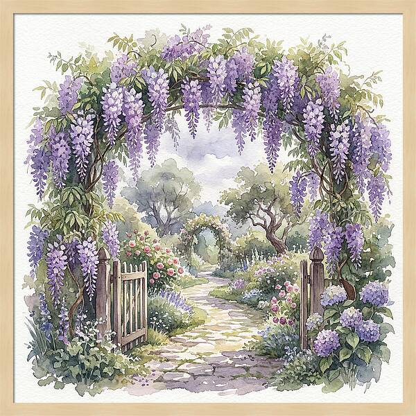 Wisteria Garden Pathway