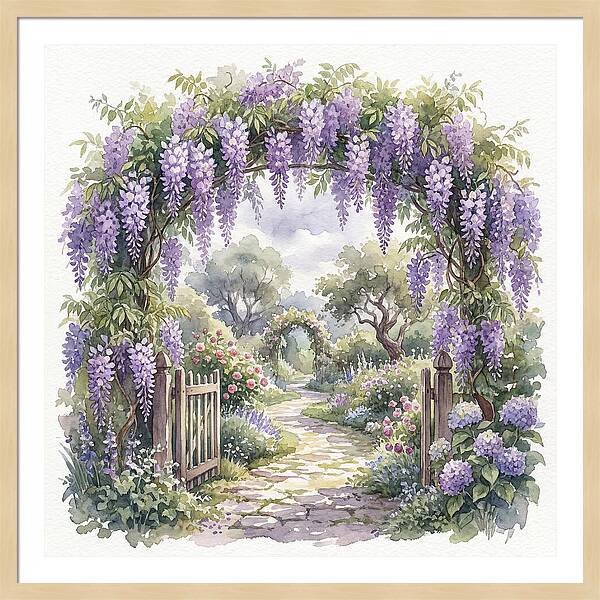 Wisteria Garden Pathway