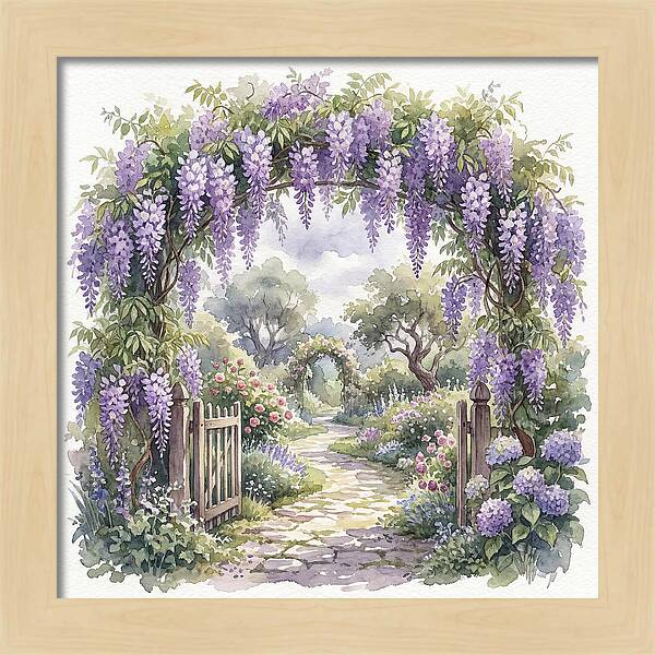 Wisteria Garden Pathway