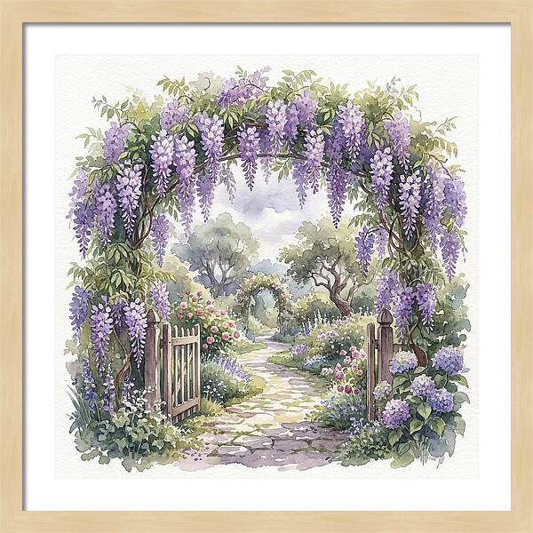 Wisteria Garden Pathway