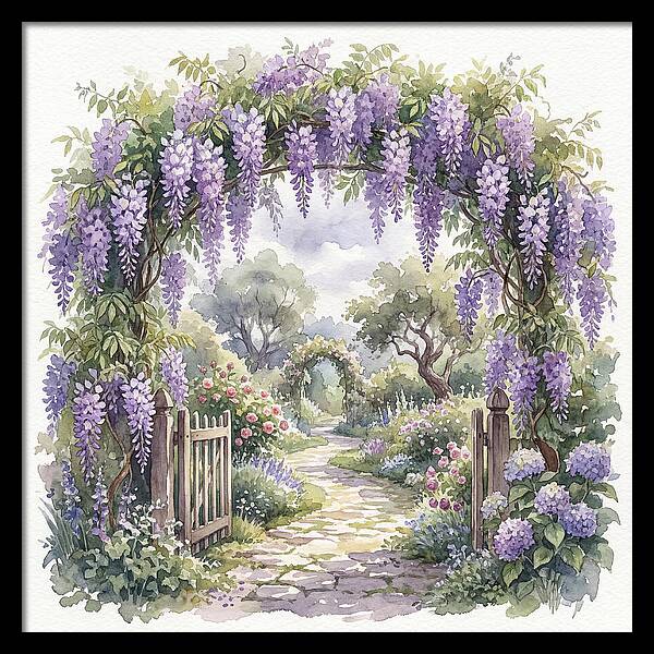 Wisteria Garden Pathway