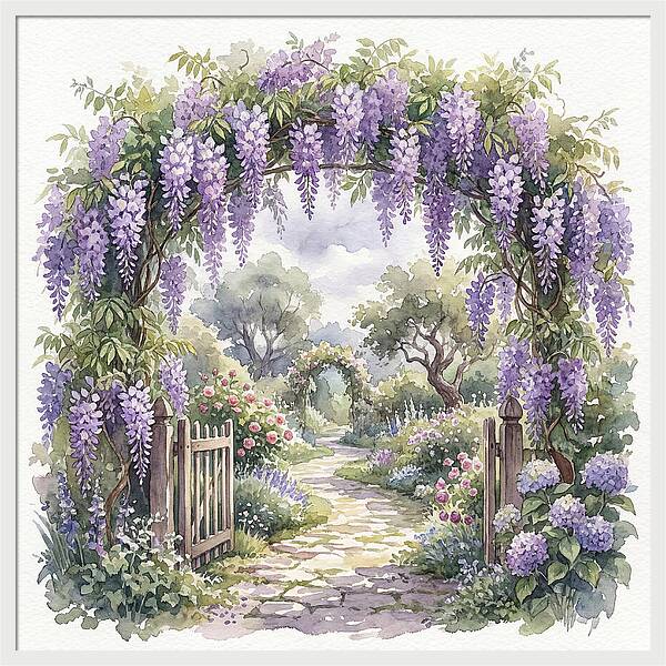 Wisteria Garden Pathway