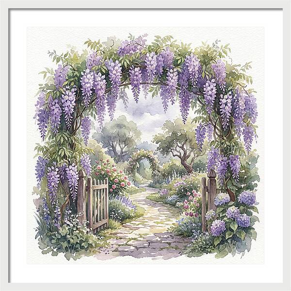 Wisteria Garden Pathway