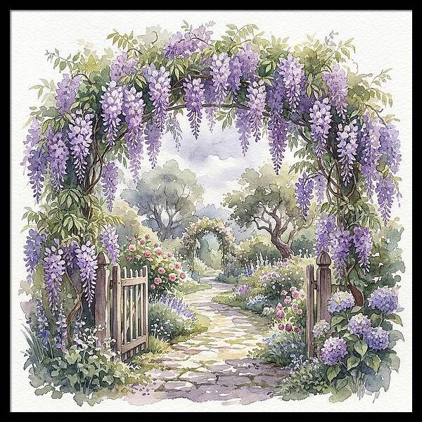 Wisteria Garden Pathway