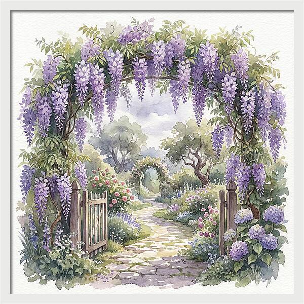 Wisteria Garden Pathway