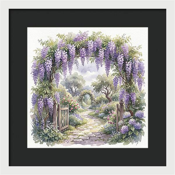 Wisteria Garden Pathway
