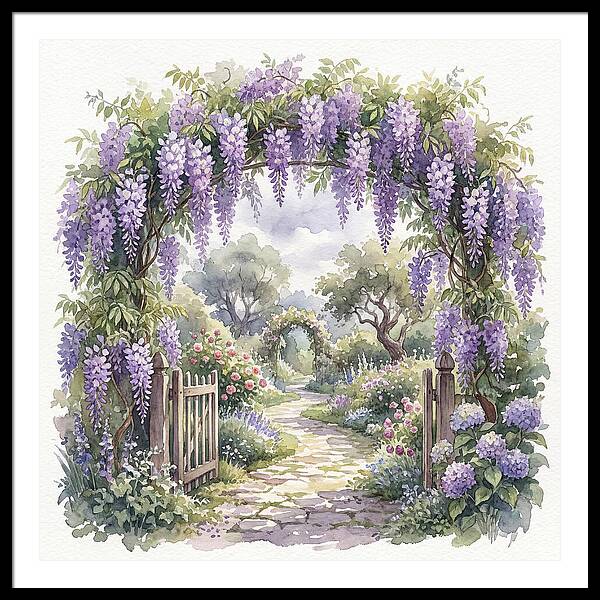 Wisteria Garden Pathway