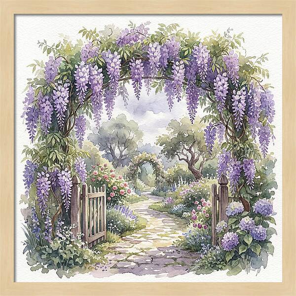 Wisteria Garden Pathway