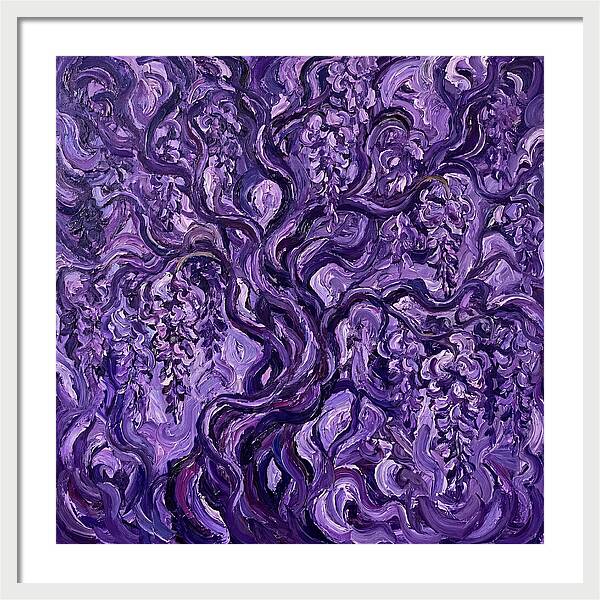 Wisteria Vine In Expressionist Style