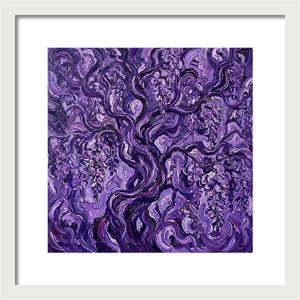 Wisteria Vine In Expressionist Style