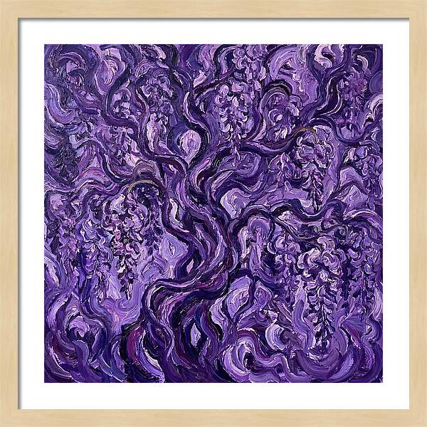 Wisteria Vine In Expressionist Style