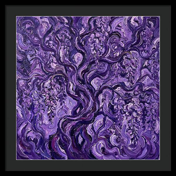 Wisteria Vine In Expressionist Style