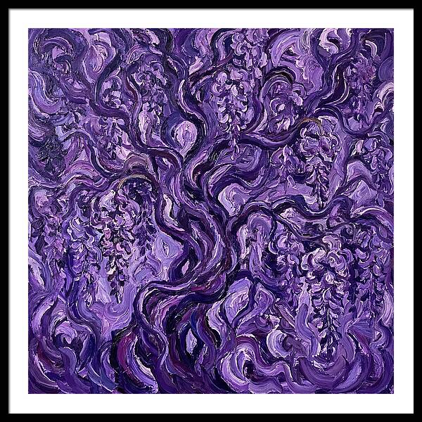 Wisteria Vine In Expressionist Style