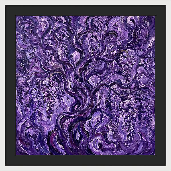 Wisteria Vine In Expressionist Style