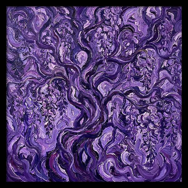 Wisteria Vine In Expressionist Style
