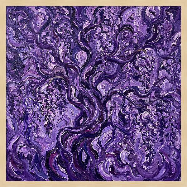 Wisteria Vine In Expressionist Style