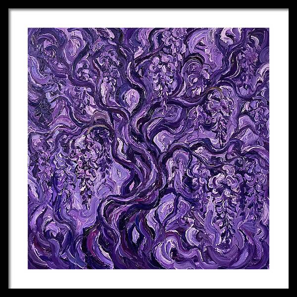 Wisteria Vine In Expressionist Style
