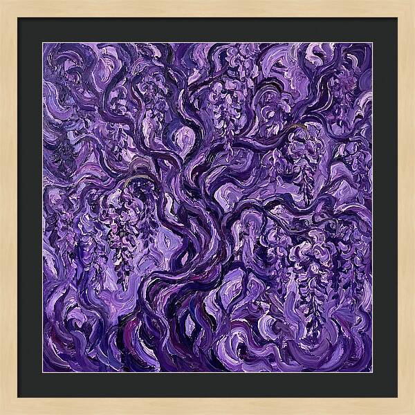 Wisteria Vine In Expressionist Style