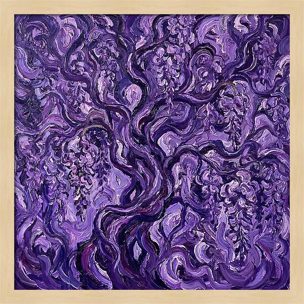Wisteria Vine In Expressionist Style