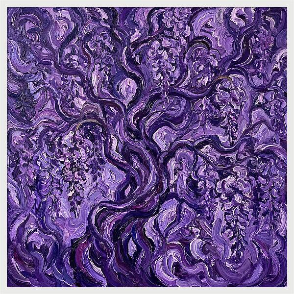 Wisteria Vine In Expressionist Style
