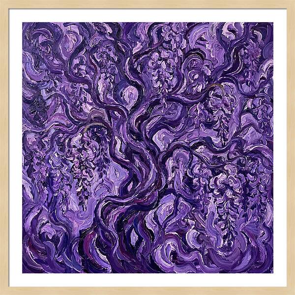 Wisteria Vine In Expressionist Style