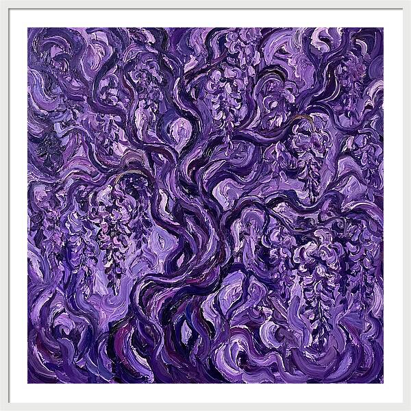 Wisteria Vine In Expressionist Style