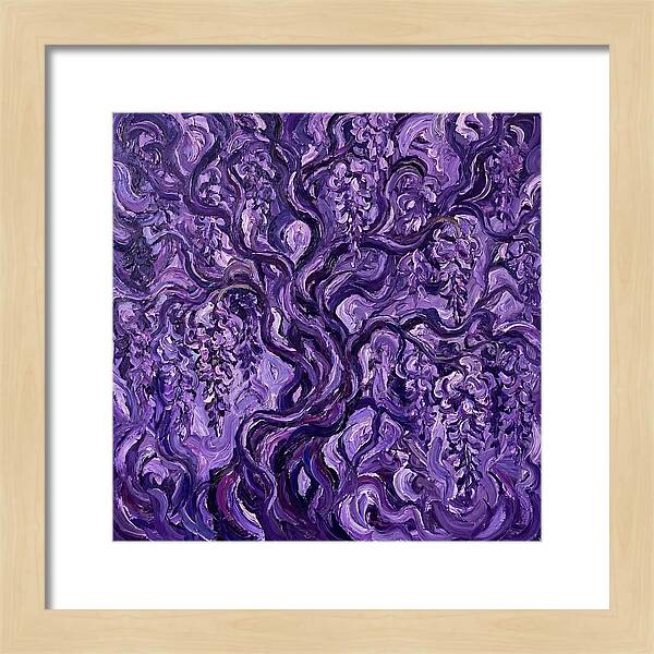 Wisteria Vine In Expressionist Style