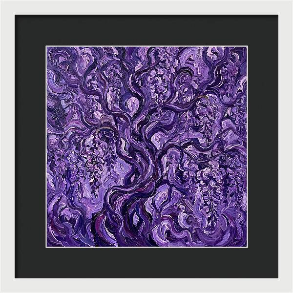 Wisteria Vine In Expressionist Style