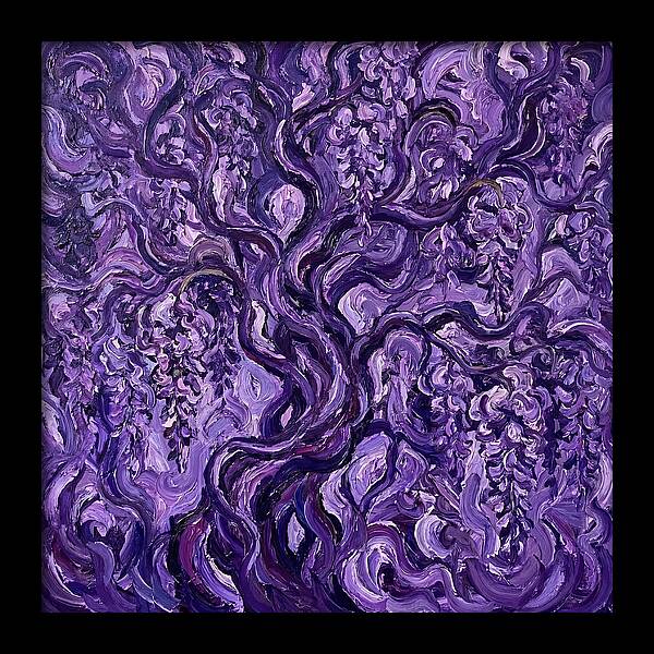 Wisteria Vine In Expressionist Style