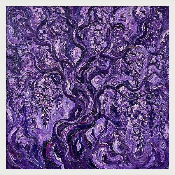 Wisteria Vine In Expressionist Style
