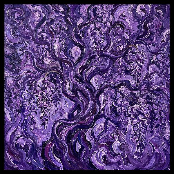 Wisteria Vine In Expressionist Style