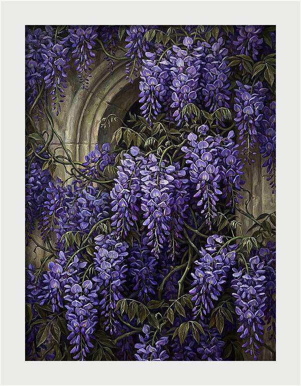 Wisteria Whispers Under Moonlight