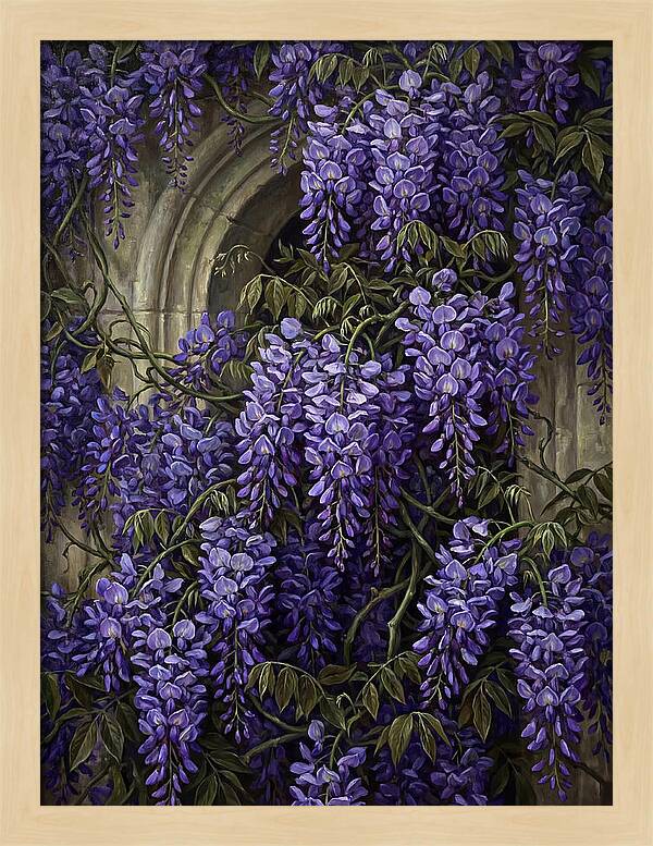 Wisteria Whispers Under Moonlight