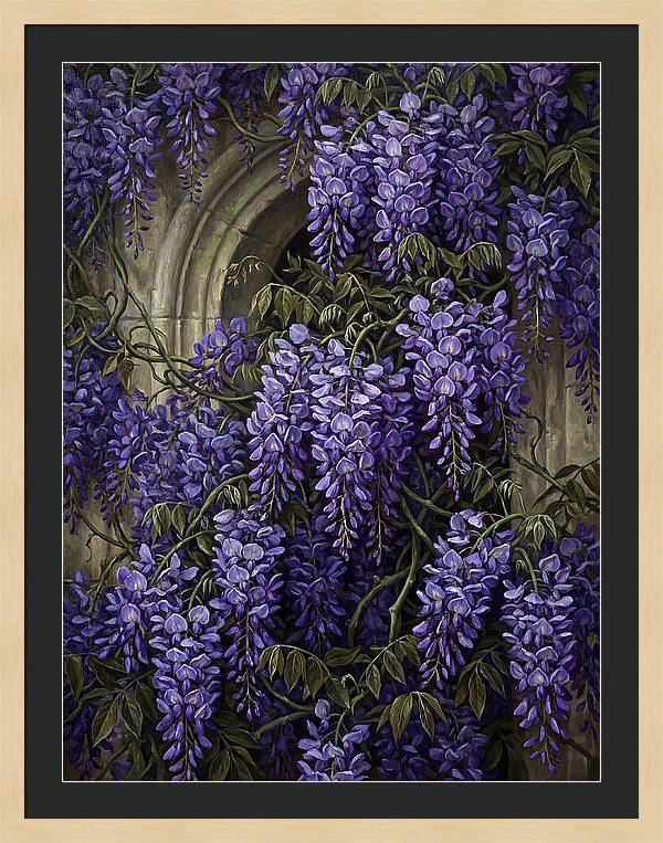Wisteria Whispers Under Moonlight