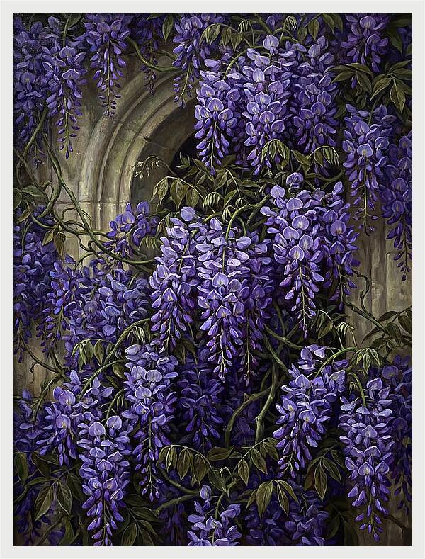 Wisteria Whispers Under Moonlight