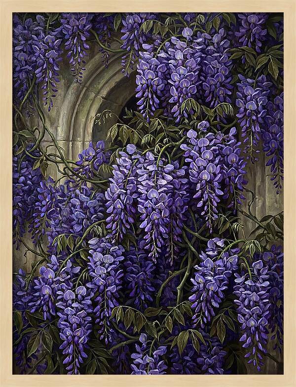 Wisteria Whispers Under Moonlight