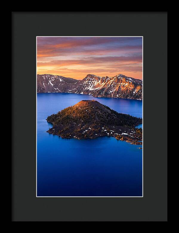 Wizard Island At Golden Hour
