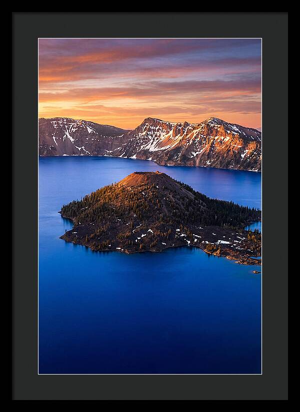 Wizard Island At Golden Hour
