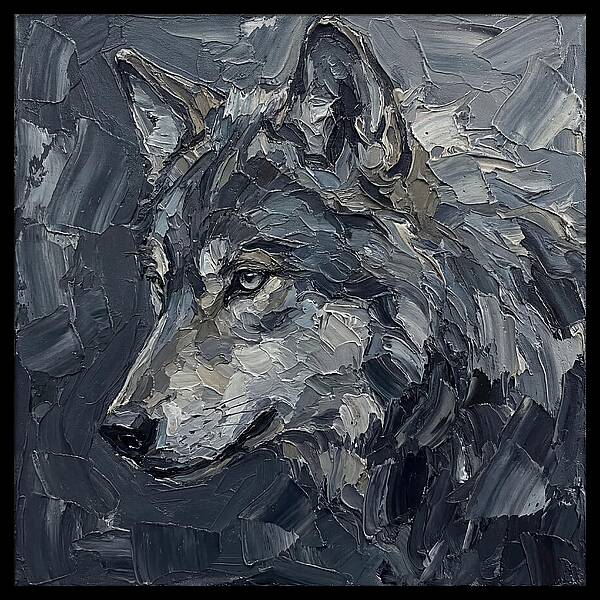 Wolf In Shades Of Gray