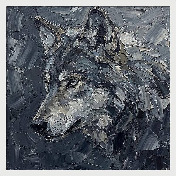 Wolf In Shades Of Gray