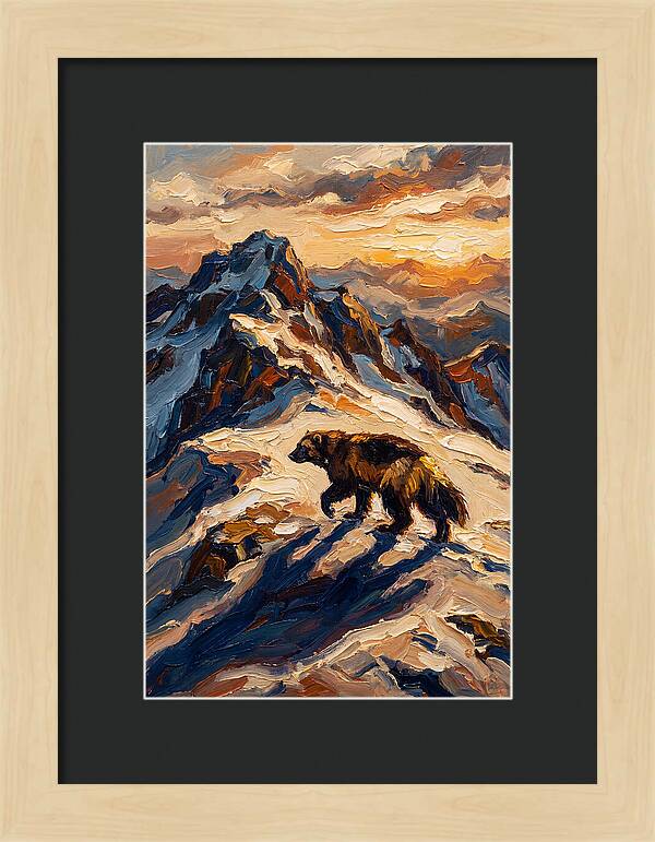 Wolverine In The Snowy Mountains