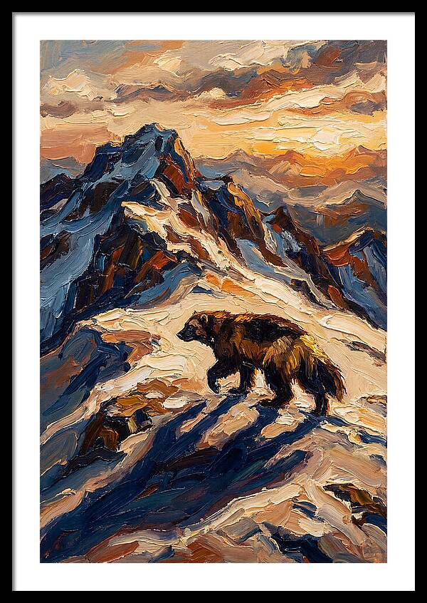 Wolverine In The Snowy Mountains