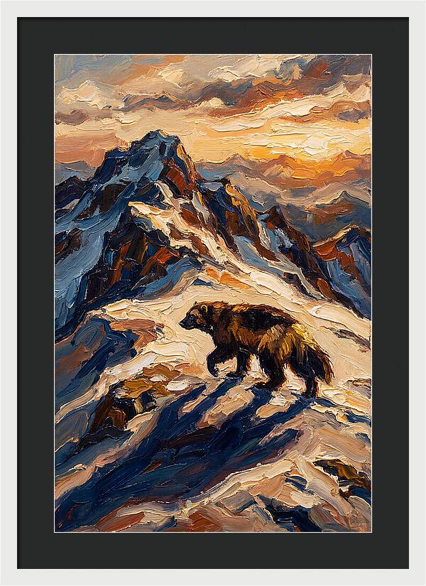 Wolverine In The Snowy Mountains